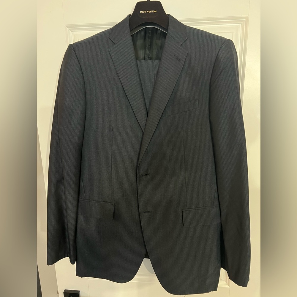 Louis Vuitton blue stripped suit